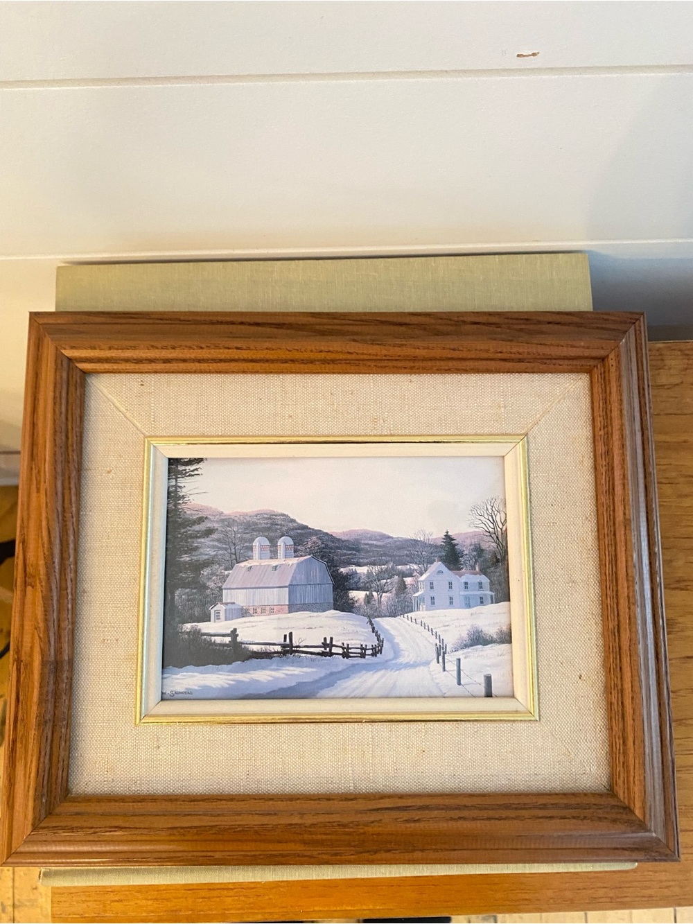 Vintage Set Of 2 Original Artwork By William J. Sanders Rural Quebec Farmlands - Picture 5 of 15